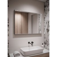 Badplaats - Badezimmerspiegel Bristol led - 100 x 70 cm - led Beleuchtung - von BADPLAATS