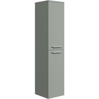 Badplaats - Badezimmer Badschrank Saturnus 130cm - Matt Grün - Hängesäule mi Badplaats - Badezimmer Badschrank Saturnus 130cm - Matt Grün - Hängesäule mi von BADPLAATS