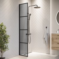 Duschwand Essos 40 x 200cm - Grauglass - Glas Duschabtrennung Sc Duschwand Essos 40 x 200cm - Grauglass - Glas Duschabtrennung Sc von BADPLAATS