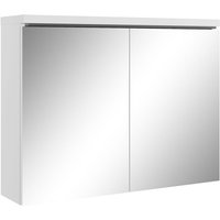 Spiegelschrank Paso 80cm Weiß - Schrank Spiegelschrank Spiegel Badezimmer Badmöbel Set Hängeschrank - Weiß von BADPLAATS