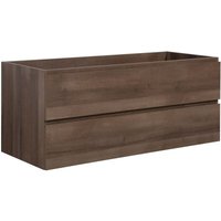 Waschbeckenunterschrank Angela 120cm - Braun eiche - Unterschran Waschbeckenunterschrank Angela 120cm - Braun eiche - Unterschran von BADPLAATS