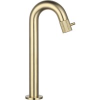 AquaNovo Waschtisch- Kaltwasserarmatur 265 mm, gold gebürstet von BÄDER BOUTIQUE