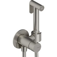 SANYCCES LOOP Spraybrause für wandhängende Bidet-WC, Nickel gebürstet von SANYCCES