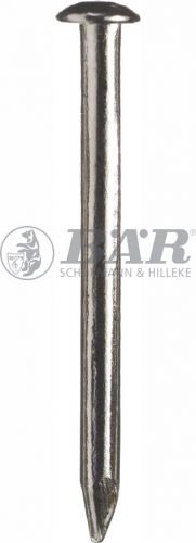 BÄR Eisen Rundkopfstifte vernickelt Abmessung 16/30 mm, 1 kg von BÄR