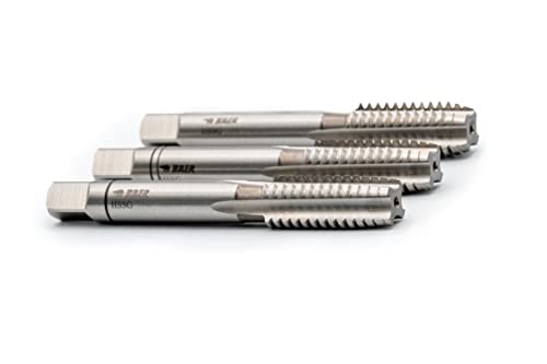 BAER Handgewindebohrersatz HSSG, Handgewindebohrerset 3-tlg. Satz M 8 x 1,25 - Gewindeschneider - Gewindebohrer - Handgewindebohrer Set - Gewinde schneiden von Erba