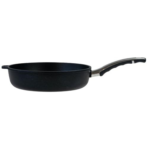BAF Pfanne Ø 28 cm - hoher Rand - große runde beschichtete Schmorpfanne aus Aluminiumguss - ohne Induktion - Made in Germany von BAF