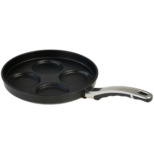 BAF Spiegeleipfanne Ø 26 cm - 4 Mulden - große Flache Pan Cake Pfanne beschichtet aus Aluminiumguss - ohne Induktion von BAF