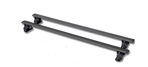 Auto Gepäckträger Dachträger-Querträger Für Polo Abschließbarer Dachträger Dachgepäckträger Querträger Dachträger 2 Stück Dachträger Querträger(Zwart) von BAFAFA