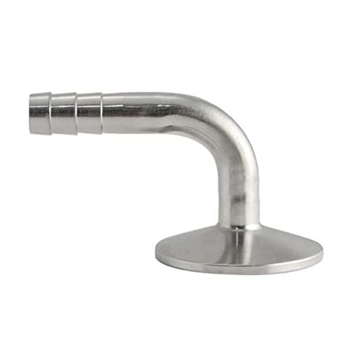 BAFAFA 1,5 '' 2 '' Tri Clamp Sanitär 90 Grad Ellbogenschlauch Barb Rohranpassung Sus SS304 Rostfreier Stahl (Size : 38mmx Ferrule 50.5) von BAFAFA