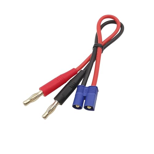 BAFAFA 10ST 20cm 4mm Bananenstecker für XT60 XT60H XT90 EC3 EC5 MPX TRX T-Stecker Ladekabel 14AWG Silikondraht für Lipo Batterie(4mm to EC3 Male) von BAFAFA