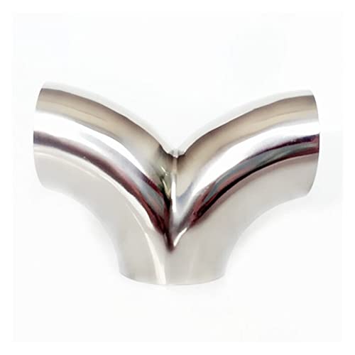 BAFAFA 19-63mm Pipe. Od. Hintern Schweißen y-förmiger Ellbogen 3 Weg SUS 304. Edelstahl-Sanitär-Fitting-Spliter-Homebrew-Bierwein (Size : 45mm) von BAFAFA