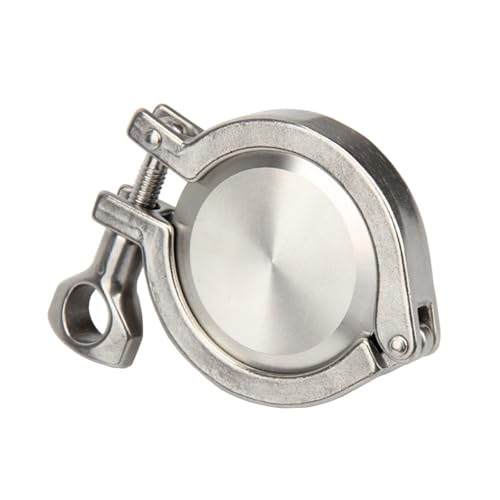BAFAFA 1set Sanitär Weld Auf Ferrule + End Kappe + Tri Clamp + Silicon Dichtung SS304 Edelstahl(45mm x Ferrule 64) von BAFAFA