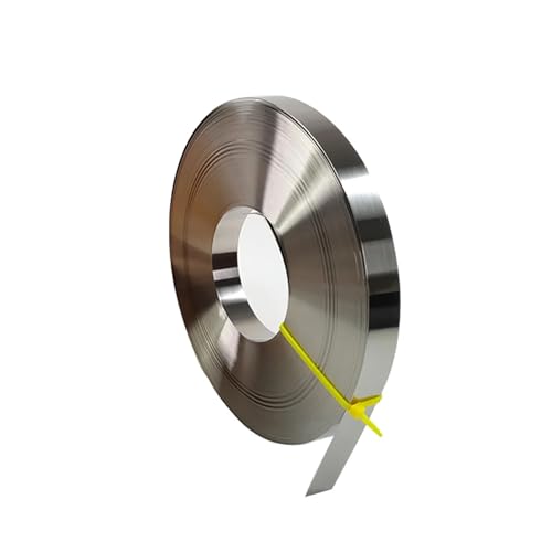 BAFAFA 5M hochelastische dünne Platte aus Edelstahl 301, schmale Folienstreifenrolle, Breite 5 mm, 10 mm, 20 mm, Dicke 0,1/0,15/0,2/0,3/0,4/0,5 mm(Thickness 0.5mm-Width 10mm) von BAFAFA