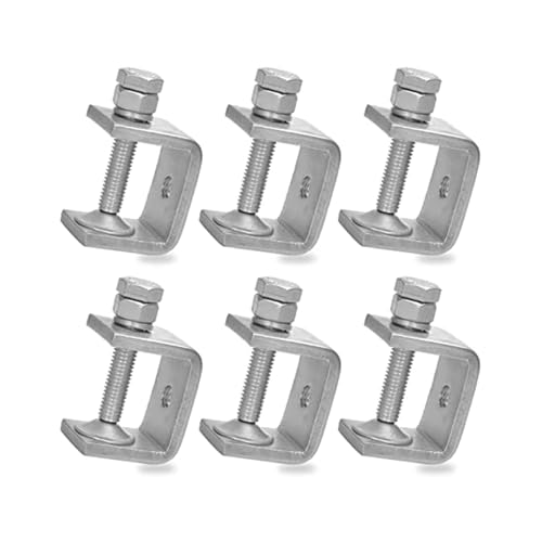 BAFAFA 6 Pcs 1 Zoll Edelstahl Kleine C-Klemme for Holzbearbeitung Heavy Duty Metall U-Klemmen Mini Schreibtisch Tiger-Clamp BAFAFA 6 Pcs 1 Zoll Edelstahl Kleine C-Klemme for Holzbearbeitung Heavy Duty Metall U-Klemmen Mini Schreibtisch Tiger-Clamp von BAFAFA