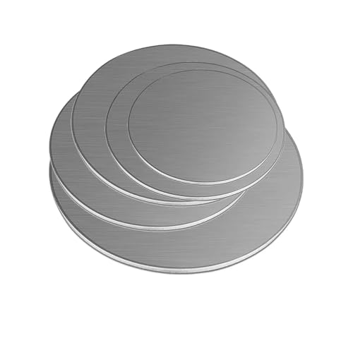 BAFAFA Dicke 4 mm 304 Edelstahl Runde Platte Runden Blatt 304 Disc Runde Scheibe Durchmesser 50/100/150/200/250(Diameter 100mm 2Pcs) von BAFAFA