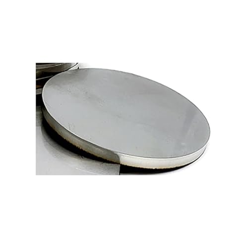BAFAFA Durchmesser 50 mm – 350 mm, runde Platte aus Edelstahl 316, kreisförmiges Blech, runde Scheibe 316L, Dicke 2/3/4/5 mm(Thickness 5mm-4Pcs Dia 50mm) von BAFAFA
