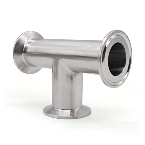 BAFAFA OD19MM-108mm Edelstahl SS304 316L. Sanitär 3-Wege-T-Shirts 1,5 "2" 3 "4 "OD50.5-119mm. Fit 1,5 "-4" TRI-Klammer (Color : SS316L, Size : 57mm xFerrule 77.5mm) von BAFAFA