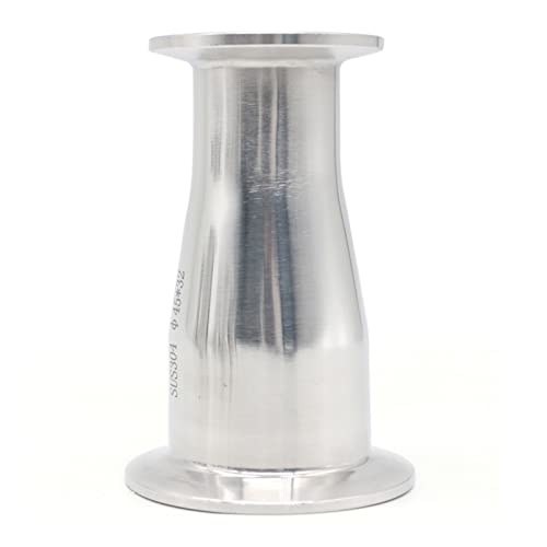 BAFAFA Od 19mm-102mm Reducer SS304. Edelstahl-Sanitärhülse 50.5-119mm Konzentrische Rohranschlag-Triklemme (Color : SS304, Size : 102X32to119x50.5) von BAFAFA