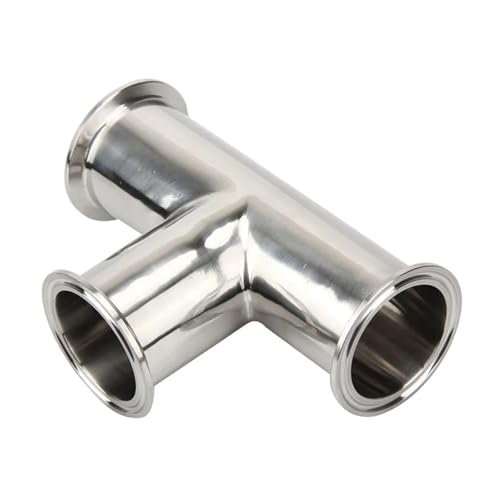 BAFAFA Tri Clamp 3 Weg T 3/4'' 1'' 1.5'' 2'' 2.5'' 3'' 4'' Edelstahl SS304 Sanitär Rohr Fitting Homebrew(76mm x Ferrule 91-SS304) von BAFAFA