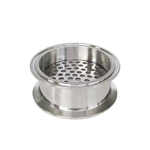 BAFAFA Tri Clamp Sanitär 1,5 '' 2 '' 2,5 '' 3 '' 3,5 '' 4 '' 6 '' Edelstahl 304 Filterplatte for Homebrew (Size : 4inch) von BAFAFA
