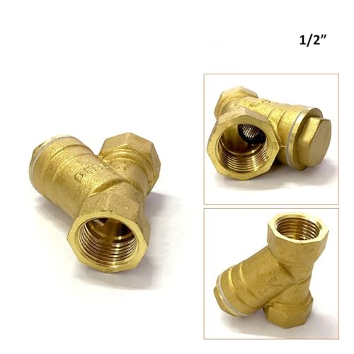 1/2" 3/4" 1" 2" 3" 4" Y-Filtersieb aus Messing mit Innengewinde, zentrales Klimaanlagenrohr-Filterventil(DN15) von BAFEIYA