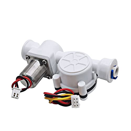 1/4" Wasserdurchflusssensor mit elektromagnetischem Impulsventil 1,75 MPa PE-Rohrdurchfluss-Magnetventil, integriertes Ventil DC1,8~5 V von BAFEIYA