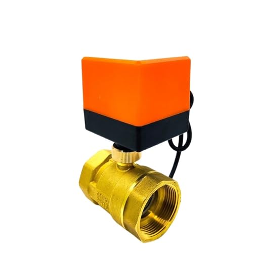 1-1/2" Messing elektrischer Kugelhahn Dreidraht Zwei-Wege-Klimaanlage Fußbodenheizung Wasserturm Schaltventil 220 24V 12V(24) von BAFEIYA