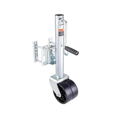 1000/1500/2000lbs Trailer Jack Tongue Stand Mit Solide Sidewind Runde Rad Heben Boot RV Teile Zubehör(2000lbs) von BAFEIYA