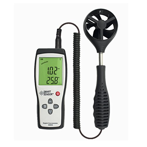3 STÜCKE AS836 Digital LCD Display Split Typ Anemometer Windgeschwindigkeit Meter von BAFEIYA