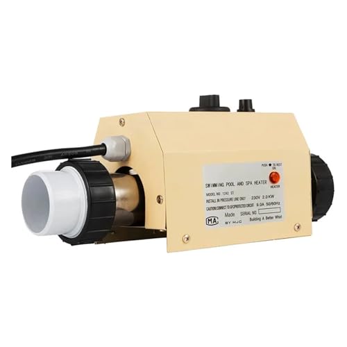 BAFEIYA Schwimmbadheizung 3KW elektrischer Warmwasserbereiter-Thermostat for Schwimmbad-Badewanne, SPA-Badewanne for Massage-(1600W) von BAFEIYA