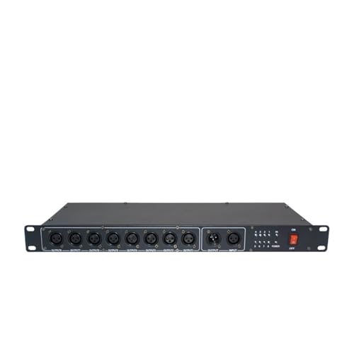 Bühnen-DJ-Lichtsteuerung, Lichtmischpult 8CH DMX Splitter DMX512 Licht Bühne Lichter Signal Verstärker Splitter 8 Weg DMX Distributor von BAFEIYA