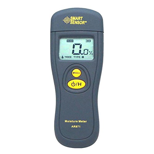 Digital Wood Moisture Meter Holz Feuchtigkeit Tester Hygrometer Moisture Analyzer Feuchtigkeit Detektor Baum Humity Meter AR971 von BAFEIYA