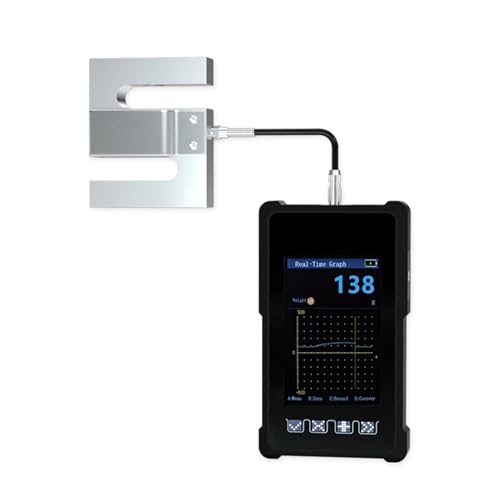 Digitales Kraftmessgerät Handheld Digital Kraftmessrät Pull Push Dynamometer Lademodus Messrät Wäzellenanzei Auto Physical Chassis(DY920-B) von BAFEIYA