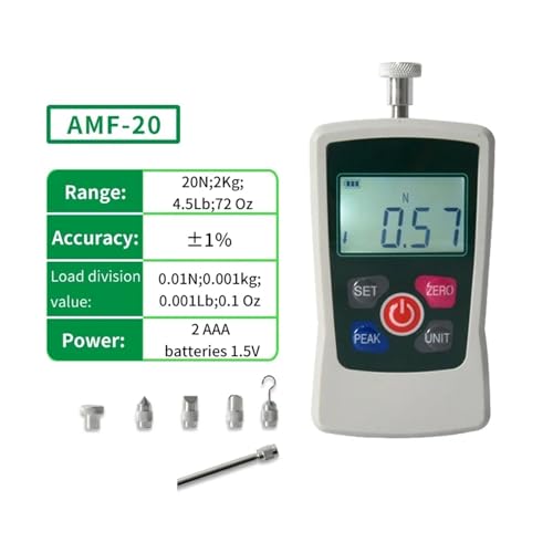 Digitales Kraftmessgerät Kraftmessgerät Digitales Kraftmessgerät Push Pull mit Hintergrundbeleuchtung Elektronischer Dynamometer Tragbarer Tester AMF(20N) von BAFEIYA