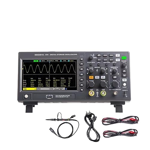 Digitales Oszilloskop Oszilloskop DSO2D15 USB-Oszilloskop, Multimeter-Tester, 2-Kanal 100 MHz/150 MHz Speicher DSO2C15 DSO2D10 DSO2C10(DSO2C10) von BAFEIYA