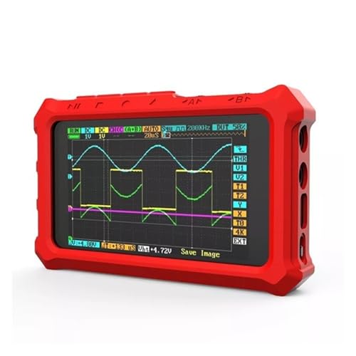 Digitales Oszilloskop Silikon Schutzhülle Abdeckung for DSO213 DS213 DS203 Digital Oszilloskop Digitale DSO 213 DS 213 Tragbare Lagerung Tasche(Rood) von BAFEIYA