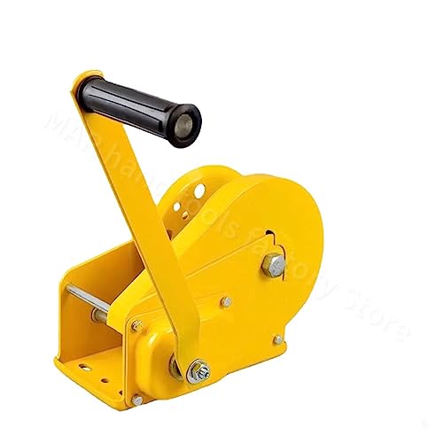 Elektrischer Hebelift 1200Lb Handkurbel Selbstsichernde Manuelle Winde Verdicken Material Kleine Haushalts Tragbare Winde Kran Lift Hebezeug mit Draht Seil(03) von BAFEIYA