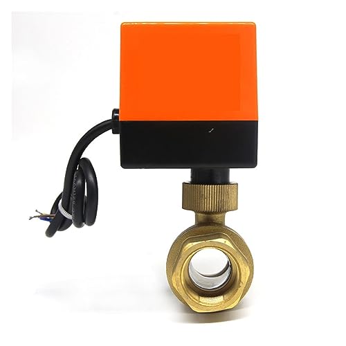 Elektrischer motorisierter Messing-Kugelhahndraht mit Stellantrieb, weit verbreitet in Heizungszentralen, Klimaanlagen und Solar-Warmwasserbereitungssystemen(2way DN25) von BAFEIYA
