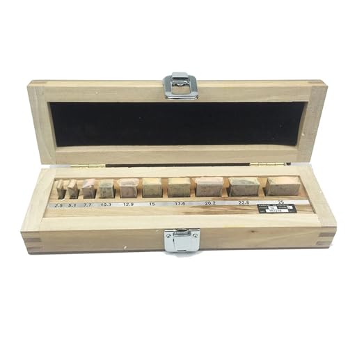Endmaßsatz 0–25 Mm 0 Grad Mikrometer-Inspektion Blocklehre Stahl-Messblöcke Set Blocklehre 10 Stück/Karton(1 grade) von BAFEIYA