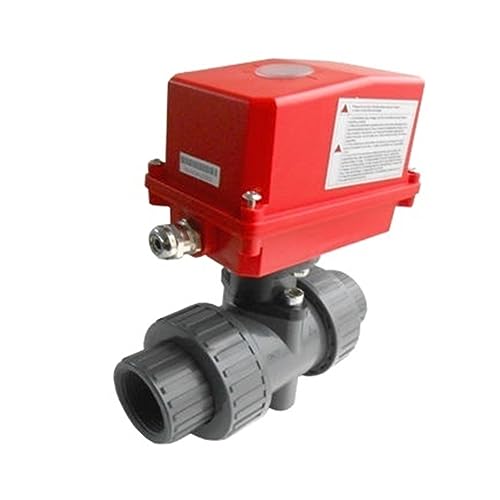 Kugelhahn 5-Draht 6-Draht 20NM DN25 DN32 DN40 Double Union Thread Kleber Elektrischer Kunststoff-Kugelhahn(DN32,BSP_DC12V_6 WIRE) von BAFEIYA