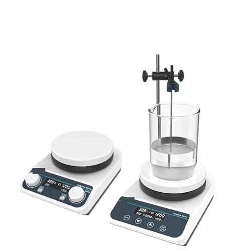 Labor-Vortex-Mischer Magnetrührer mit Heizrührer Laborthermostat Digitalanzeige Magnetmischer Heizplatte(HS5(2L)) von BAFEIYA