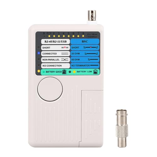 Optischer Leistungsmesser Professioneller Multifunktions-4-in-1-Netzwerkkabeltester RJ45/RJ11/USB/BNC LAN-Kabel-Drahttester von BAFEIYA