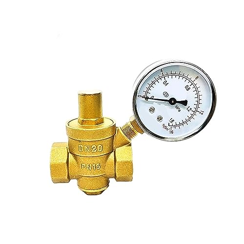 Wasserreduzierventil, verstellbar, Innengewinde, Messing, Manometer, Regelventile mit Manometer(2",Valve with Gauge) von BAFEIYA