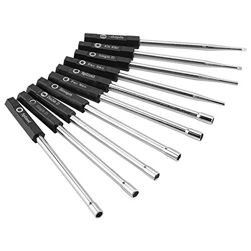 BAFOVY 10 PCs Vergaser -Einstellungswerkzeugset, Vergaseranpassungssatz, Kleiner 2 -Zyklus 50 Stunden Pacman Double D Spline Tools, Vielseitige Optionen, Professionelle Qualität von BAFOVY
