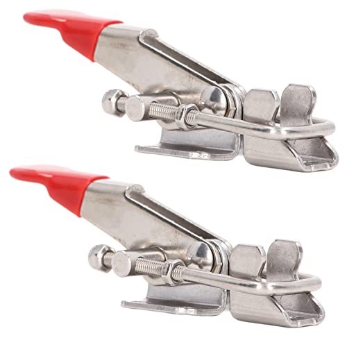 BAFOVY 2 Stück Kippklammer-Zug-Riegel Verstellbare Edelstahl 400lbs Kapazität Schwer Last Verriegelung mit 304 Edelstahl für Tür Maschinen BAFOVY 2 Stück Kippklammer-Zug-Riegel Verstellbare Edelstahl 400lbs Kapazität Schwer Last Verriegelung mit 304 Edelstahl für Tür Maschinen von BAFOVY