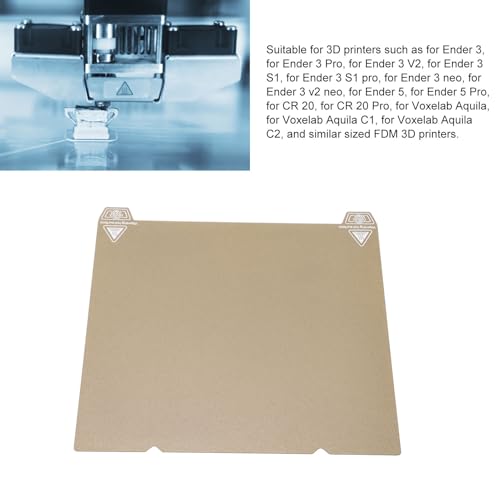 BAFOVY 235 X 235 Mm Doppelseitiger PEI -Federstahlplatte, Texturierte/glatte Pulverbeschichtete Magnet -Bautplatte Peupulverschichtblatt für Ender 3 S1 Pro, Ender 5, Ender 3 V2 Neo BAFOVY 235 X 235 Mm Doppelseitiger PEI -Federstahlplatte, Texturierte/glatte Pulverbeschichtete Magnet -Bautplatte Peupulverschichtblatt für Ender 3 S1 Pro, Ender 5, Ender 3 V2 Neo von BAFOVY