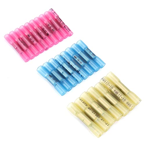 BAFOVY 300pcs Drahtanschlüsse Elektrische Klemmen Wärmeschrinkanschlüsse Kit mit Flammhemmenden Wasserdichten Ärmeln für die Kabine der Automobilworkshop von BAFOVY