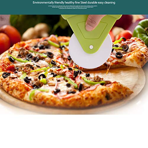BAFOVY 4 -Pack -Pizzaschneiderrad, Kunststoff Kleiner Pizza -Slicer -Werkzeuge für Gebäckschneider Pizza -Gebäckteig -Teigbacken mit Einfachen Griffgriffen Verschiedene Farben (PINK) von BAFOVY