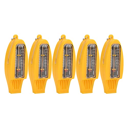 BAFOVY 4 in 1 Kompass Thermometer Lupe Pfeife für Reisen Camping Wandern Klettern Leicht Praktisch Outdoor Haushalt mit ABS-Material von BAFOVY