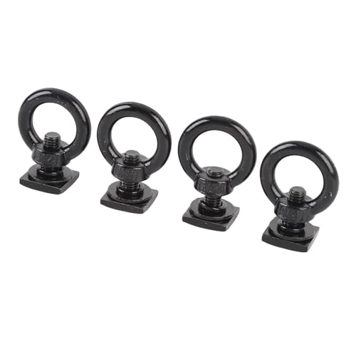 BAFOVY 4pcs T -Spurmontage -Bindung M8 T Spurschrauben Kit für Dachregal Edelstahl Binde Eyelett (Black) von BAFOVY